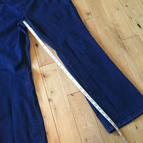 Regular Fit Dark Blue Ladies Pull on Stretchy Jeans 16 - Picture 10 of 11